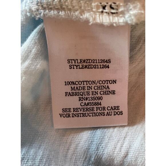 Z Supply Women's Tie Dye Blue/white T-shirt Dress. Size XS - Picture 5 of 6